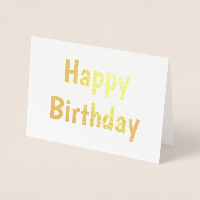 simple carte de calligraphie d'anniversaire heureu (Devant)