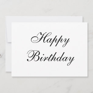 simple carte de calligraphie d'anniversaire heureu