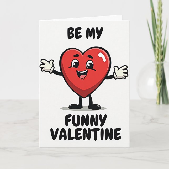 Simple Carte de la Saint-Valentin Drôle (Devant)