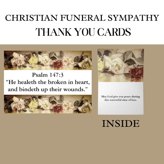 Simple carte de sympathie de versets de la Bible f (Add Bible Verse)