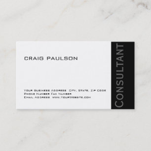 Simple Carte de visite de consultant en ligne tend