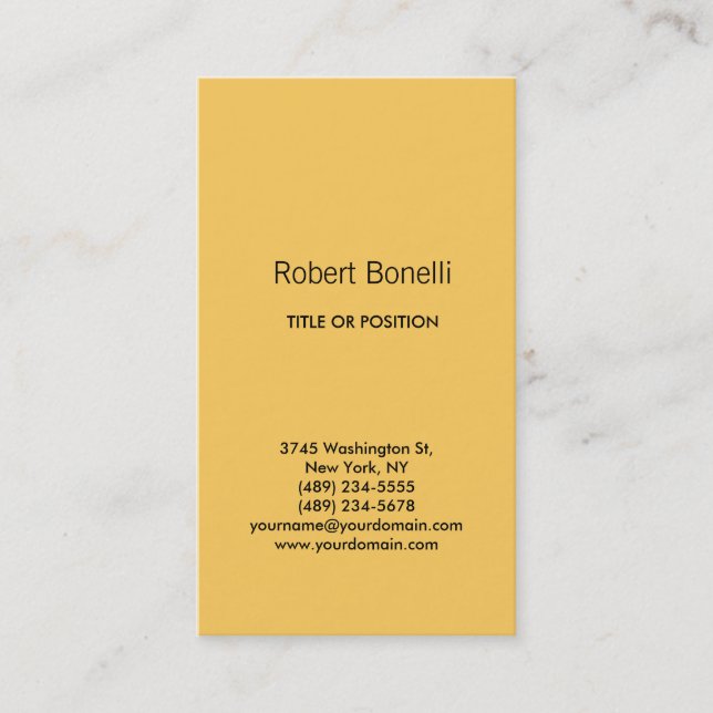 Simple Carte de visite moderne simple (Devant)