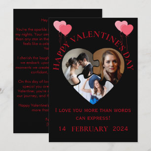 Simple Carte photo de la Saint Valentin