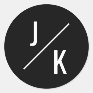 Simple cercle monochrome favoriser autocollant