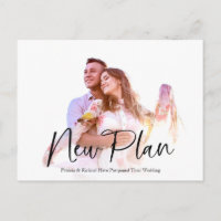 Simple Chic New Plan Wedding Postponed