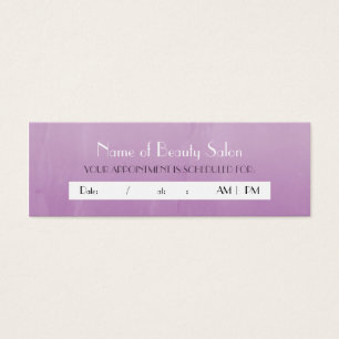 Simple Chic Purple Salon Rappel de rendez-vous