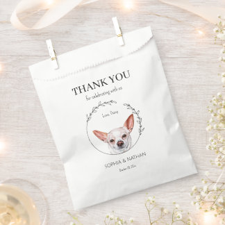 Simple Chihuahua Dog Wedding Danke, dass du die Ta Geschenktütchen