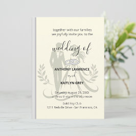 Simple Classic Wedding Invitation – Customizable Einladung