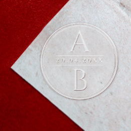 Simple Classique Moderne Deux Monogrammes Nom Init