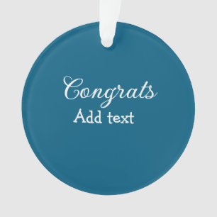 Simple congratulation graduation add your
