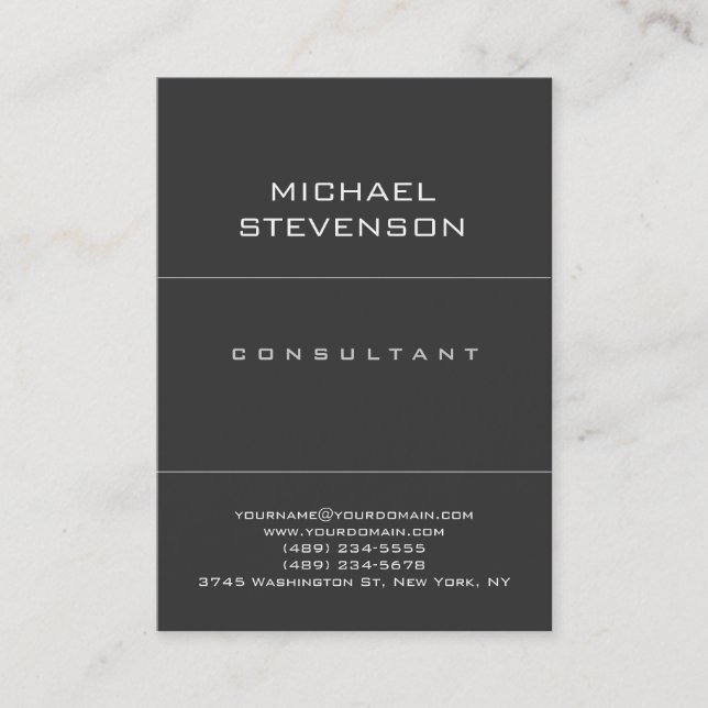 Simple Consultant à la mode simple Carte de visite (Devant)