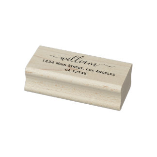 Simple Custom Address Stamp Gummistempel