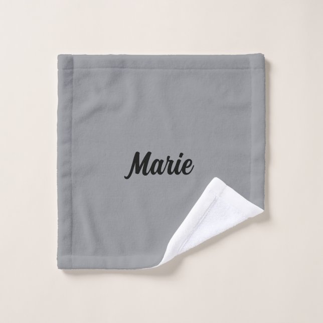 simple custom blue purple black leaves add your  t (Gant de toilette)