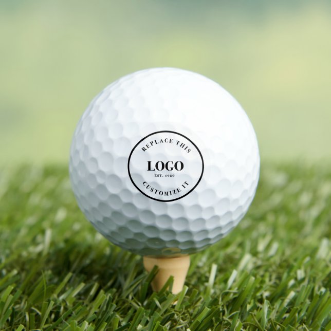 Simple Custom Business Logo Branded company Golfball (Insitu T-Shirt)