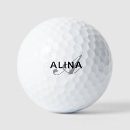 Simple Custom Design Personalized Name Monogram Golfball