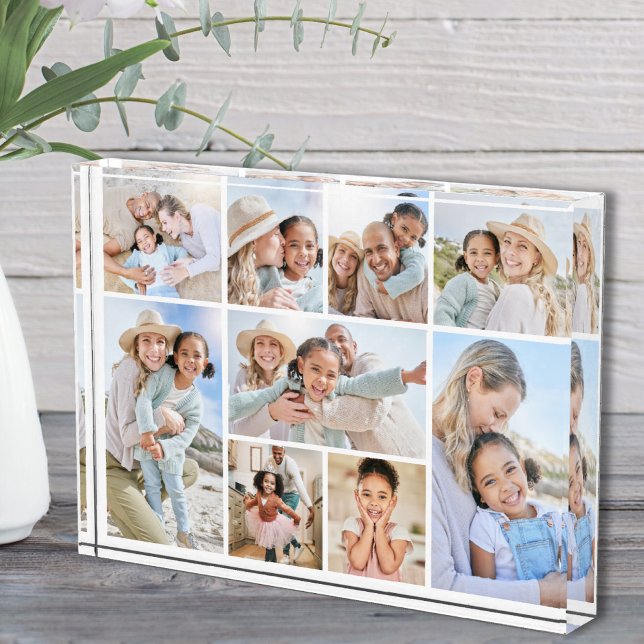 Simple Custom Family Photo Collage Fotoblock (Simple Custom Family Photo Collage)