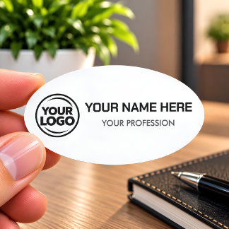Simple Custom Logo Employee magnetic Safety Pin Namensschild