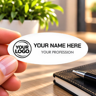 Simple Custom Logo Employee magnetic Safety Pin Namensschild