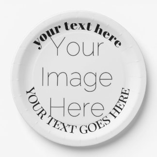 simple custom photo create your own Paper Napkin Pappteller