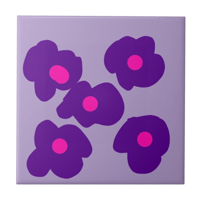 simple custom yellow blue watercolor add logo mini fliese (Vorderseite)