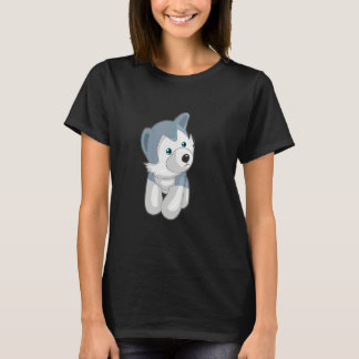 Simple Cute Gray Dog Costume T-Shirt