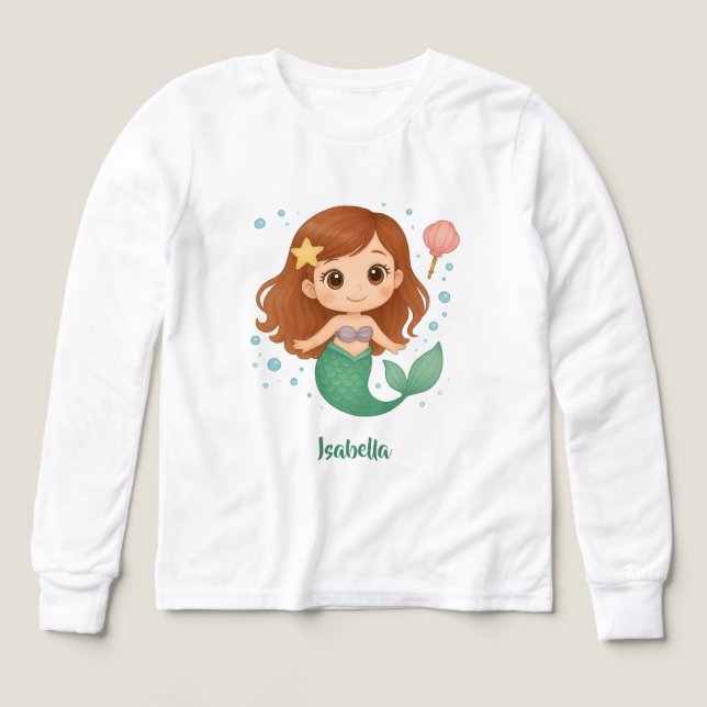 Simple cute little mermaid (Design Vorderseite)