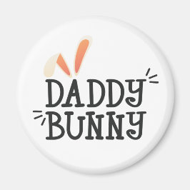 Simple Daddy Bunny Ostertypografie | Magnet