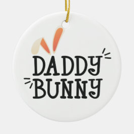Simple Daddy Bunny Ostertypografie | Ornament
