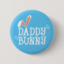 Simple Daddy Bunny Ostertypografie | Schaltfläche  Button