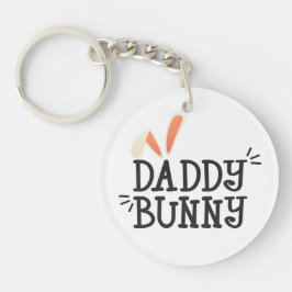 Simple Daddy Bunny Ostertypografie | Schlüsselanhä Schlüsselanhänger