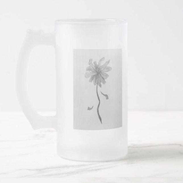 Simple Daisy Mattglas Bierglas (Links)