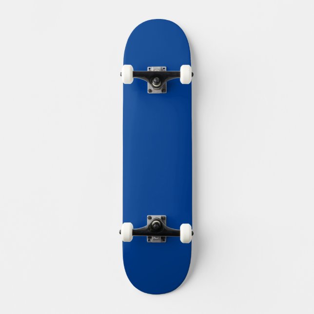Simple Deep Blue Authority® Skateboard (Vorderseite)