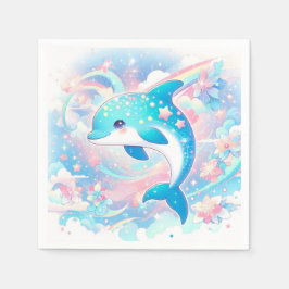  Simple Dolphin Baby Shower  Serviette