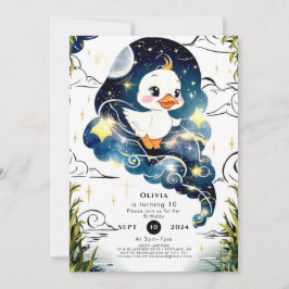 Simple Duck Birthday Einladung