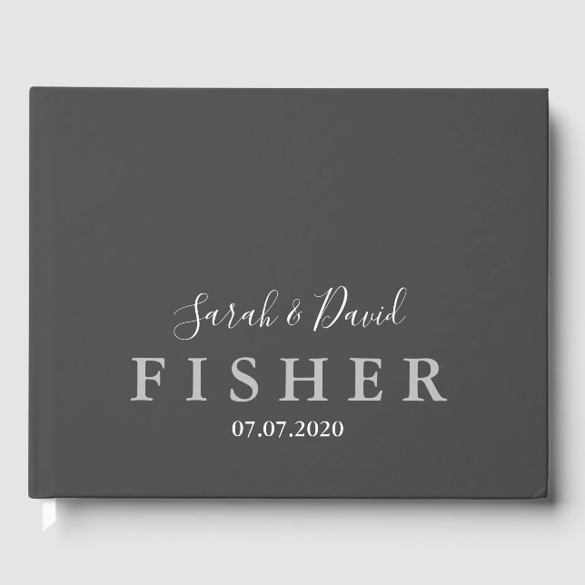 Simple Elegance Mariage livre d'hôtes (Recto)