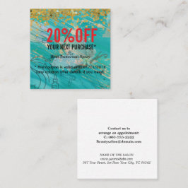 Simple Elegant Beauty Salon Rabattkarte