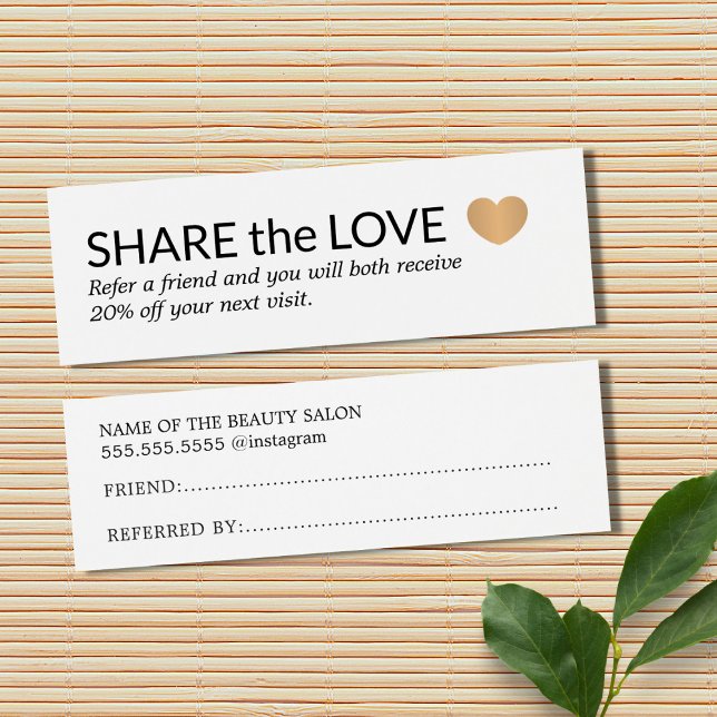 Simple Elegant Black White Gold Heart (Créateur téléchargé)