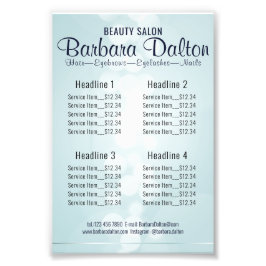 Simple Elegant Blue Bokeh Fotodruck