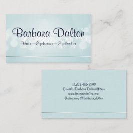 Simple Elegant Blue Bokeh Visitenkarte