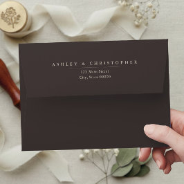 Simple Elegant Brown Wedding