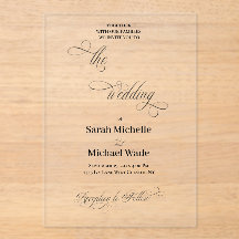 Simple Elegant Calligraphy Script Wedding