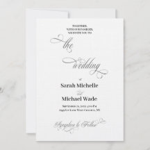 Simple Elegant Calligraphy Script Wedding