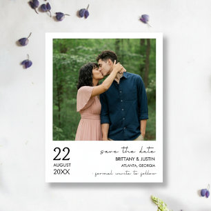 Simple Élégant Chic Photo Mariage Save the Date