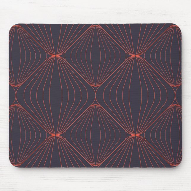 Simple, elegant Christmas inspired graphic pattern Mousepad (Vorne)