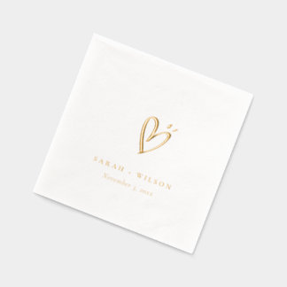 Simple Élégant Coeur Minimal Mariage Personnalisé