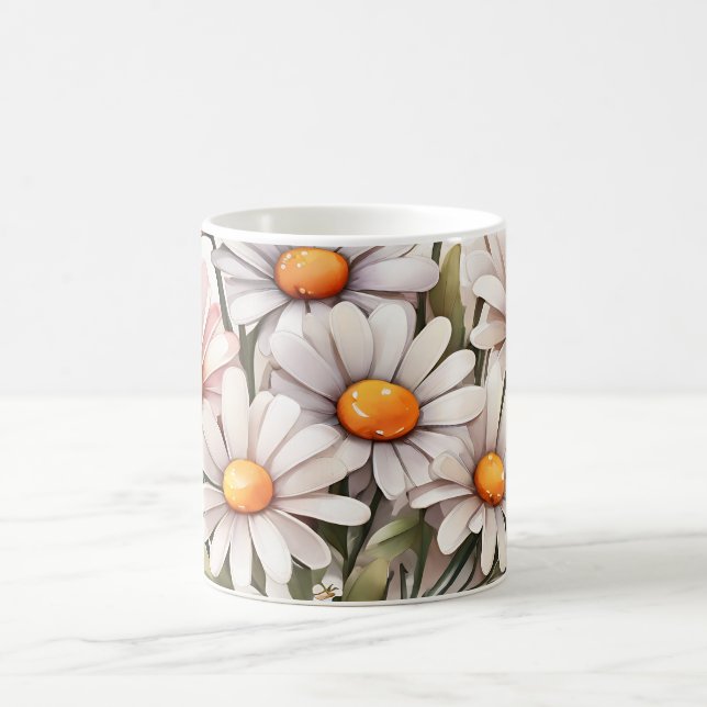 Simple Elegant Daisies Kaffeetasse (Mittel)