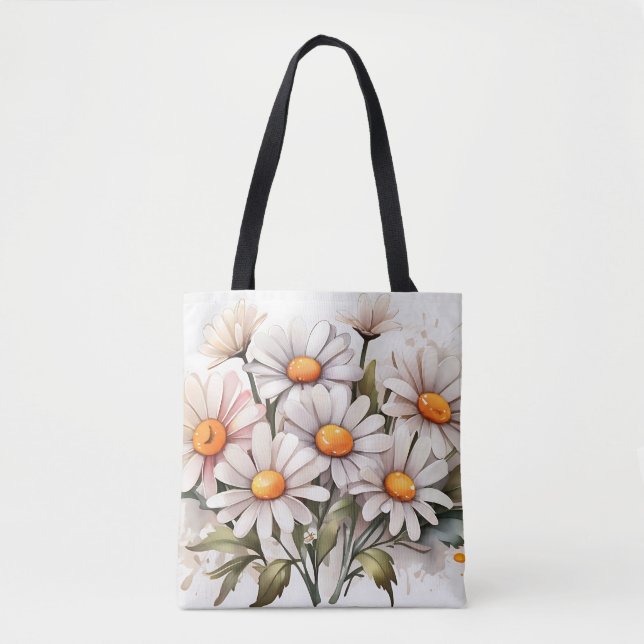 Simple Elegant Daisies Tasche (Vorderseite)