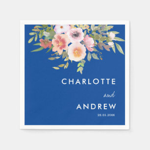 Simple, elegant eucalyptus, flowers serviette
