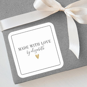 Simple Élégant Fabriqué Avec Étiquette D'Amour