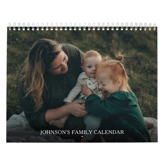 Simple Elegant Family Photo Kalender (Titelbild)
